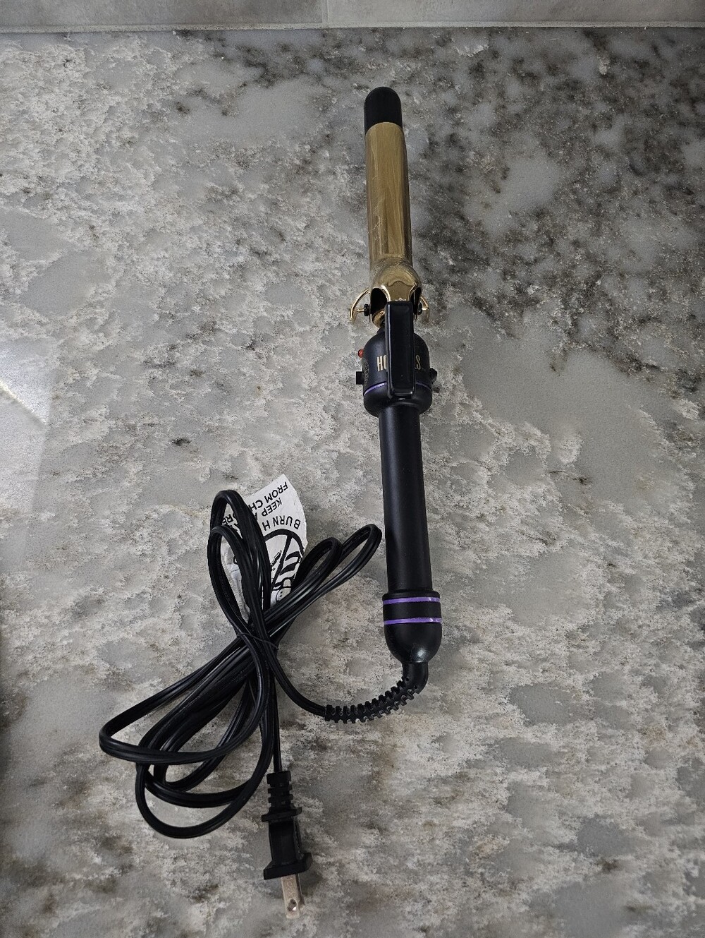 Hot Tools Pro Signature 1" Gold Curling Iron Wand HTIR1575 1-Inch Hair Styler